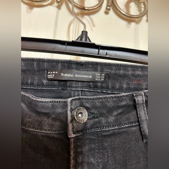 ZARA TRAFALUC punk rock jeans SIZE 4 - Picture 6 of 11